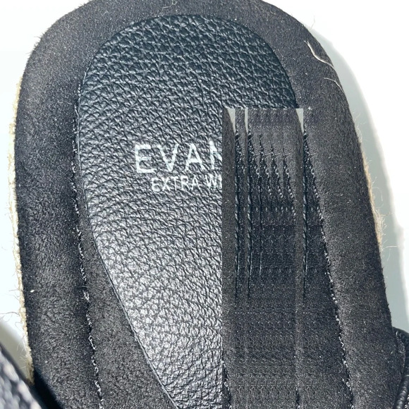 EVANS EXTRA WIDE FIT Slingback Flatform Size 12 - Picture 8 of 10